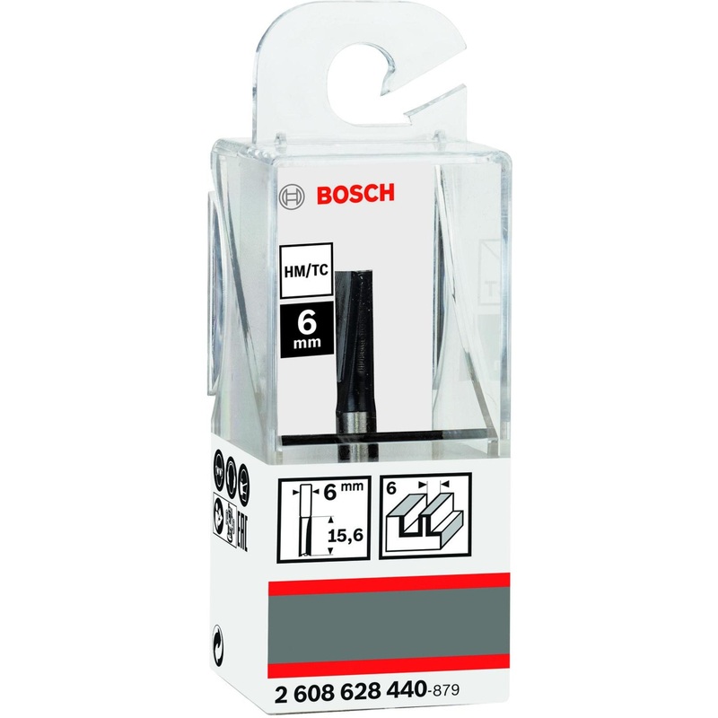 Bosch STRAIGHT Router Bit 6, 6x48-2608628440