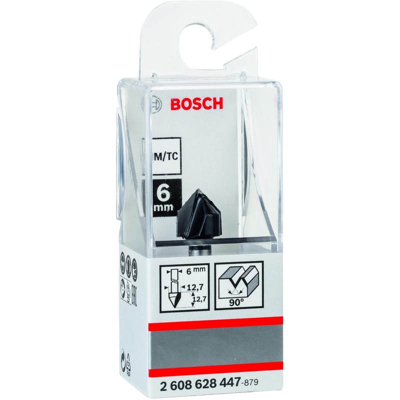 Bosch V-GROOVE Router Bit 6, 12.7x45-2608628447