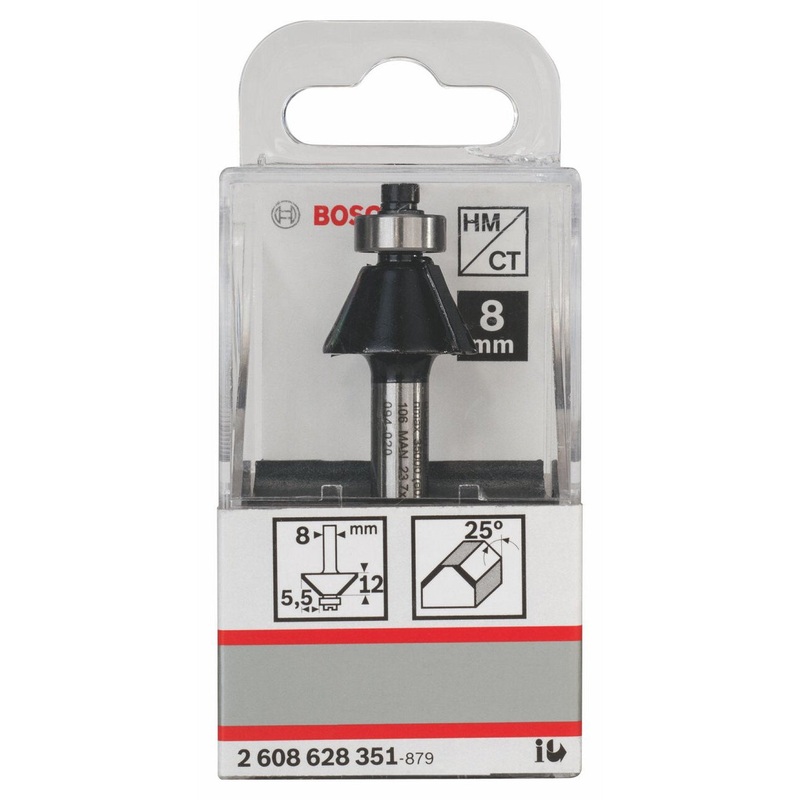 Bosch CHAMFER LAMINATE TRIM Router Bit  8, 23.7x54 mm- 2608628351