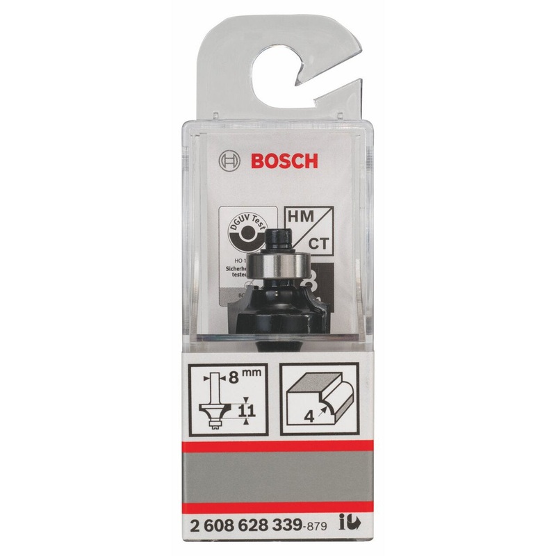 Bosch Rounding Over Router Bit-  8, 20.7x53mm -2608628339