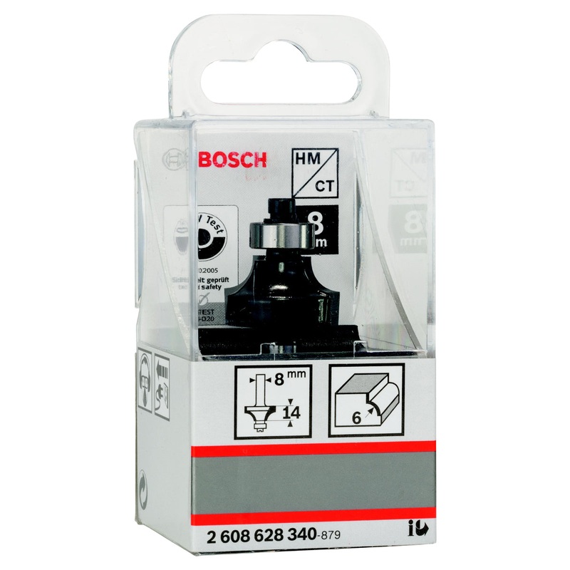 Bosch Rounding Over Router Bit - 8x24,7x53 mm -2608628340