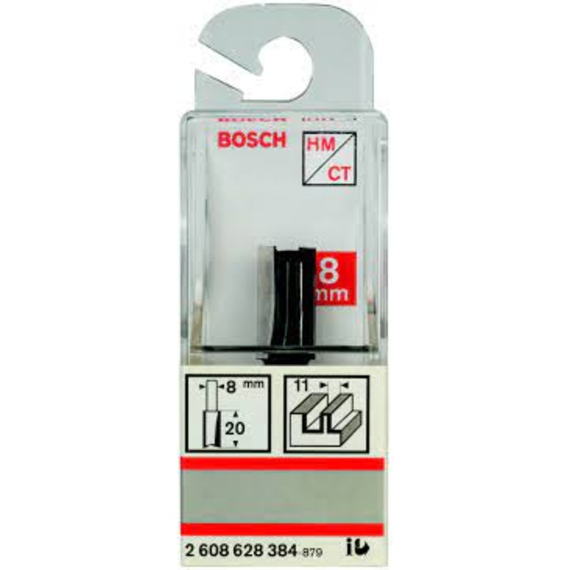 Bosch STRAIGHT Router Bit 8, 11x51-2608628384