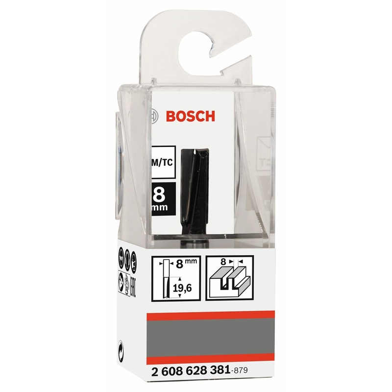 Bosch STRAIGHT Router Bit 8x8x51-2608628381