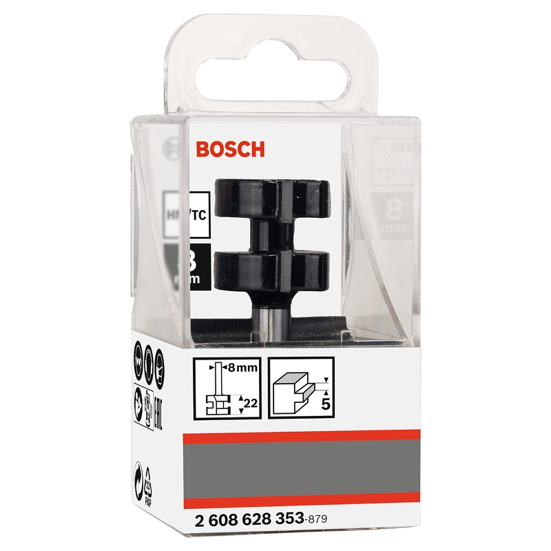 Bosch TONGUE JOINTING Router Bit 8x25x58 mm-2608628353