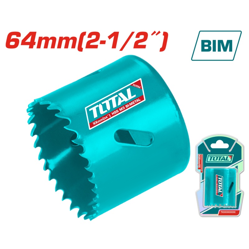 Total tools HSS bi-metal hole saw 64 mm - TAC410641