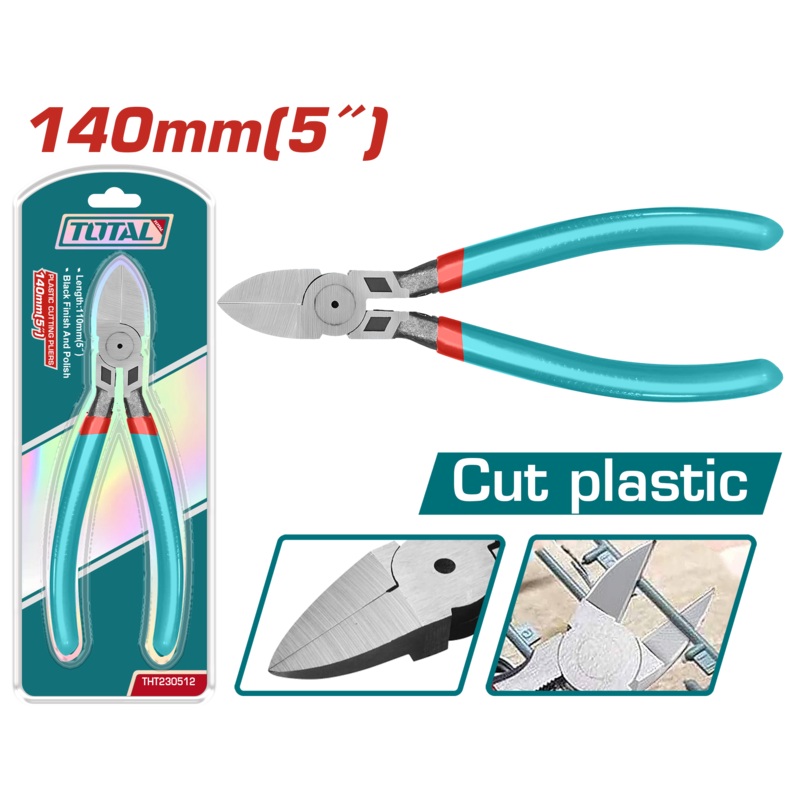 Total tools Plastic cutting pliers 5" 140 mm- THT230512