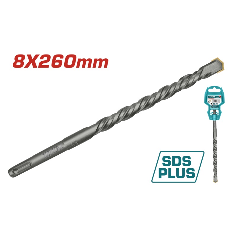 Total total SDS plus hammer drill bit 8*260 mm - TAC310804
