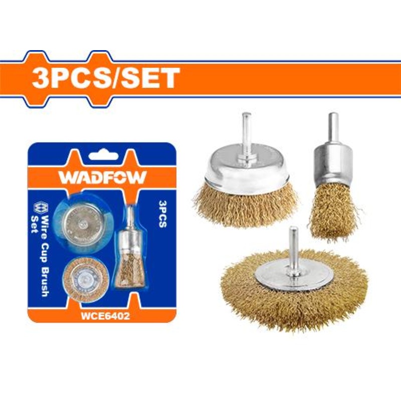 WADFOW 3 Pcs wire brush set - WCE6402