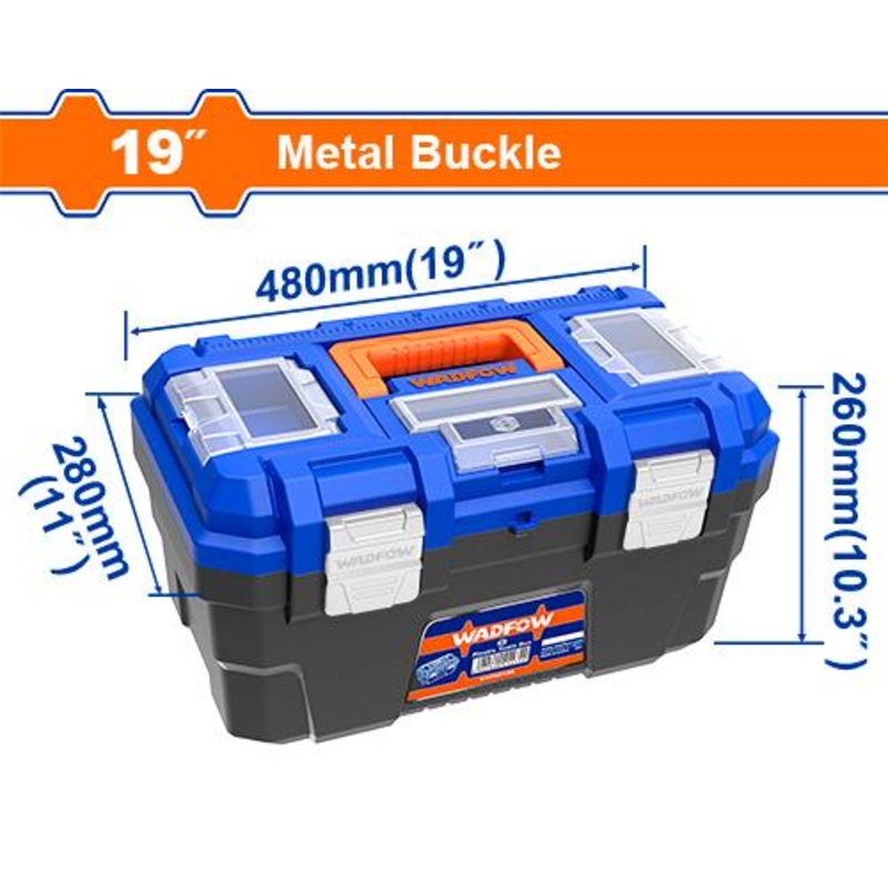 WADFOW Plastic tool box"19"inch - WTB3319