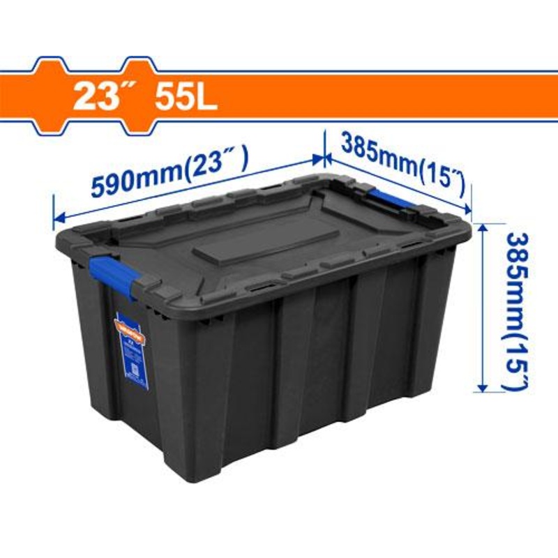 WADFOW Plastic tool box"23"inch/55 L - WTB3355