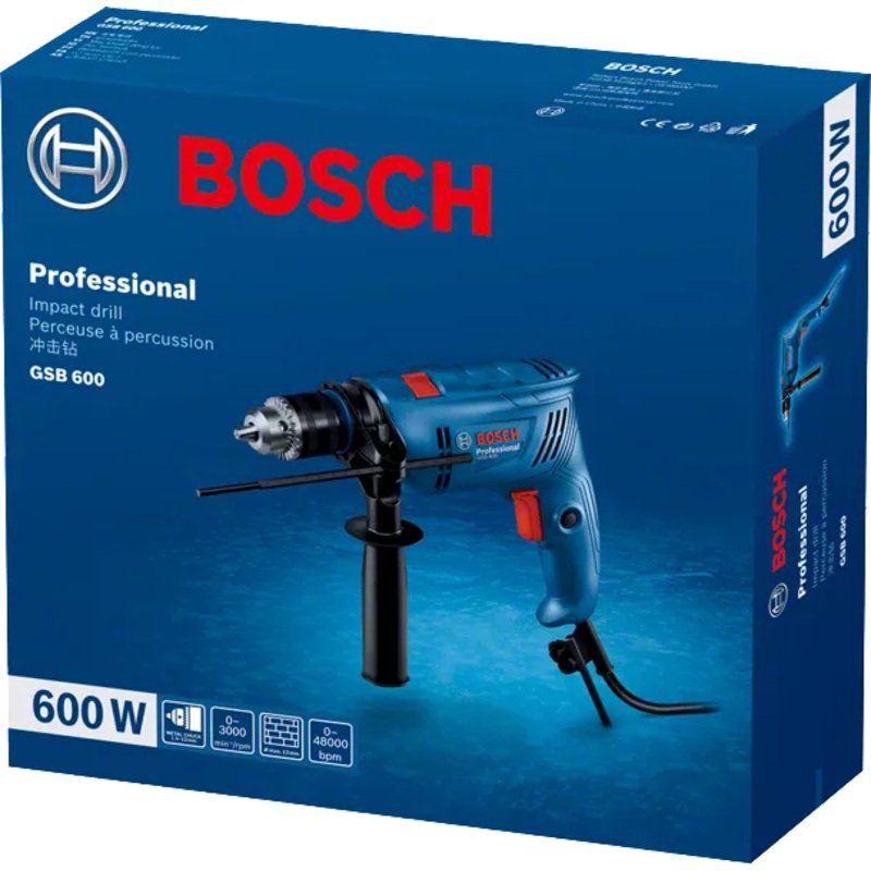 Bosch Impact Drill 13mm  600W GSB 600  - 06011a03ka