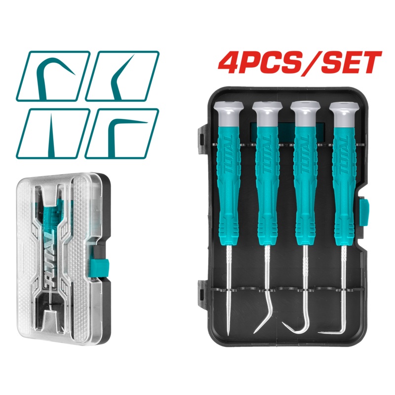 Total tools 4 Pcs pick and hook set - TPHSK0401