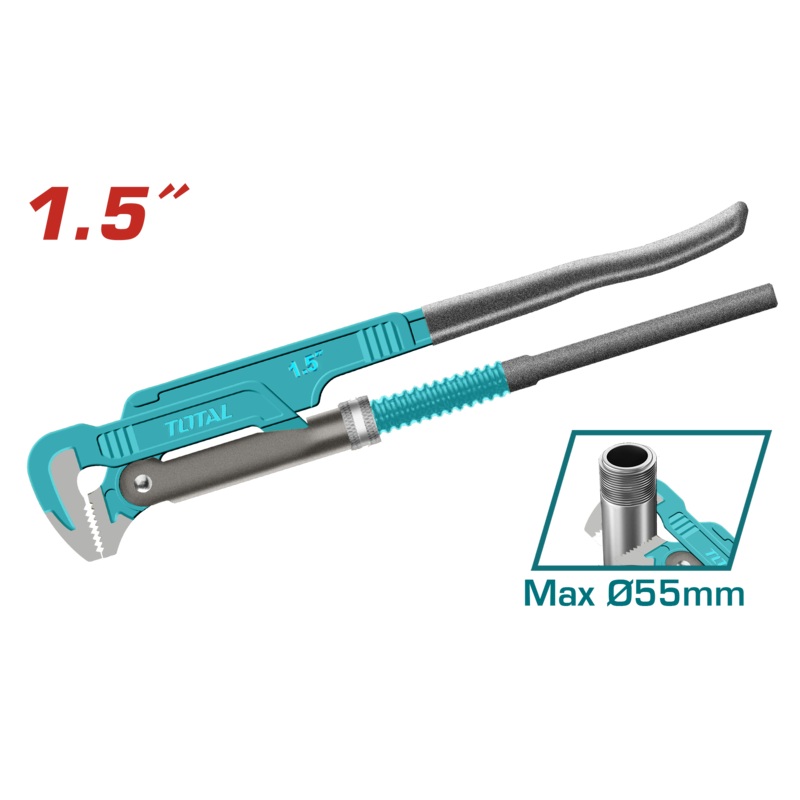 Total tools 90 Heavy duty swedish pipe wrench 1.5"  - THT172151