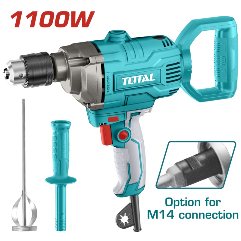 Total tools Industrial drill ( Mixer ) 16 mm 1100 W - TD61106