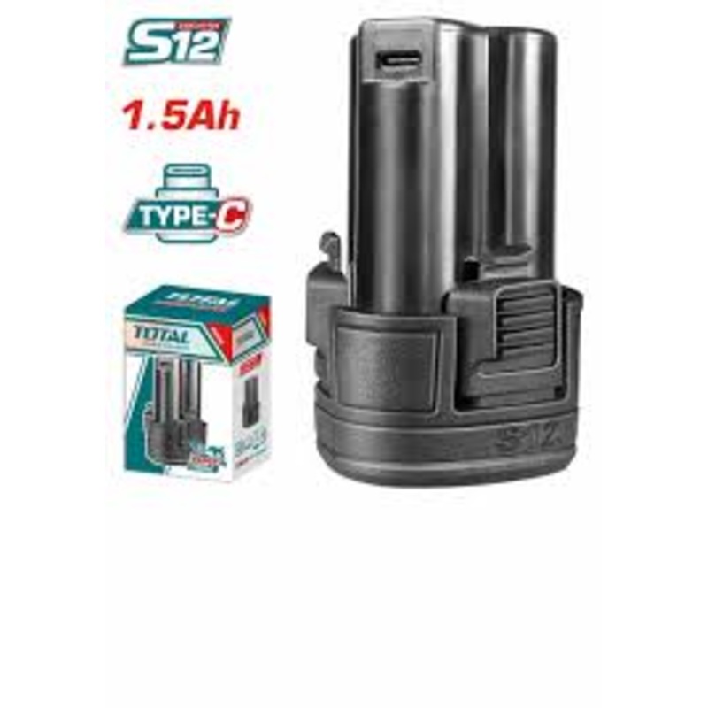 Total tools Lithium-Ion battery pack 12V 1.5 A type-C - TBLI12153