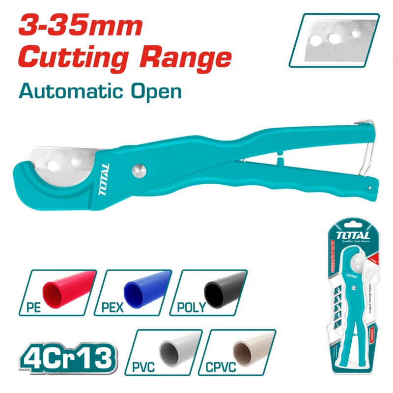 Total tools PVC pipe cutter 3 : 35 mm  - THT53351