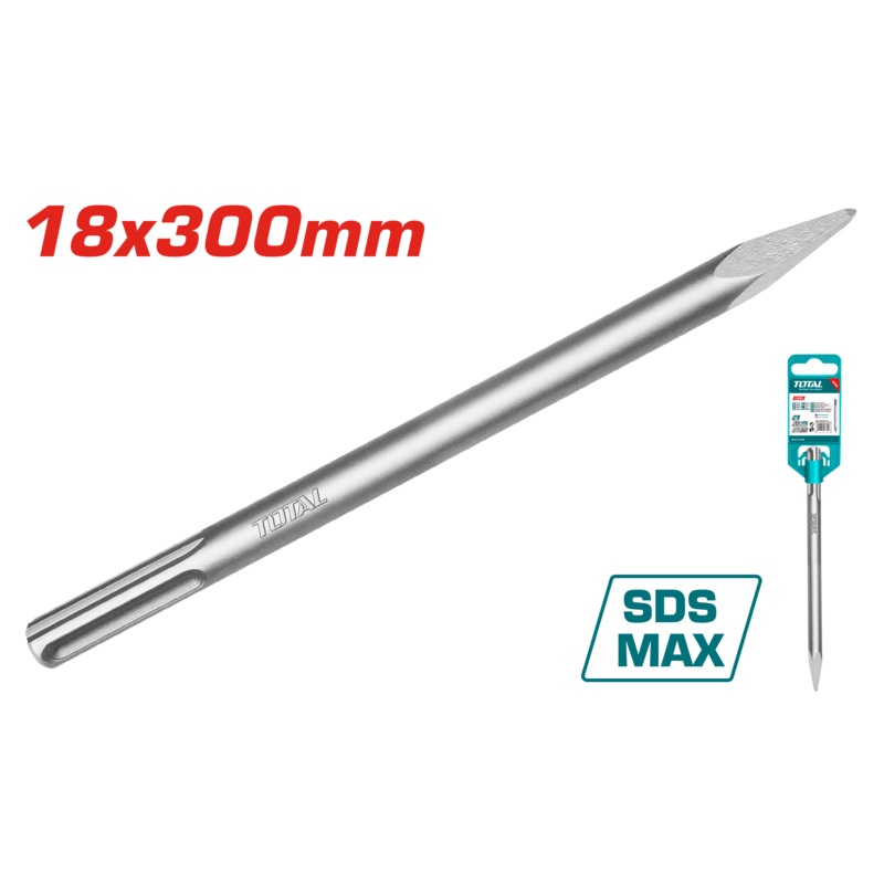 Total tools SDS max pointed chisel 300 mm - TAC1521181
