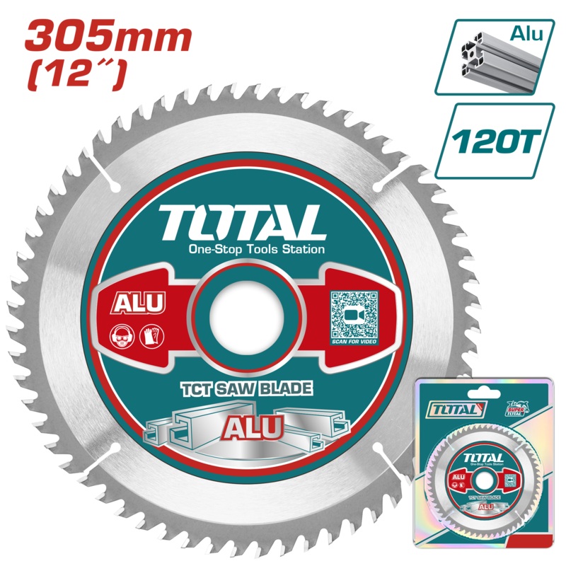 Total tools TCT saw blade for aluminum  12 inch  120T -  TAC2339212