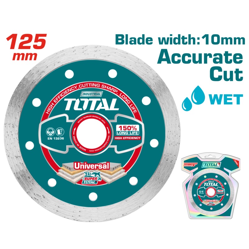 Total tools Wet diamond disc 5" 22.2 mm- TAC2121251