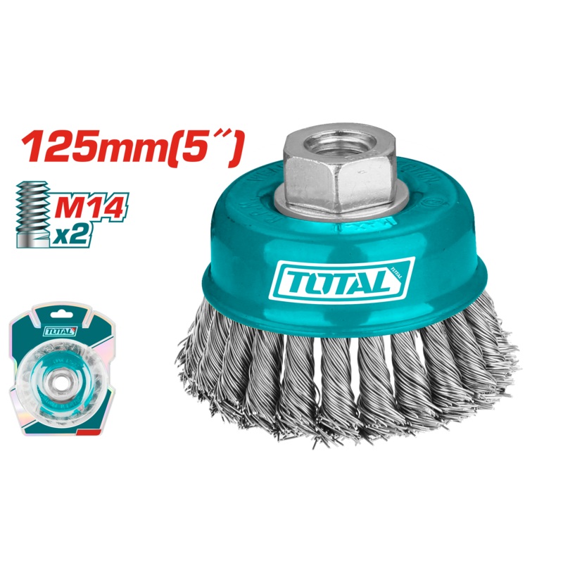 Total tools Wire cup twist brush 5" - TAC32051