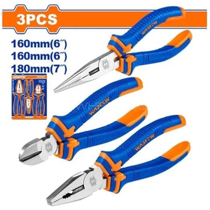Wadfow 3pcs Pliers set ( 7", 6" )inch - WPS0603