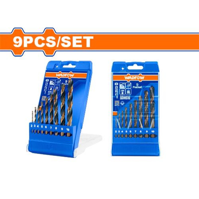 WADFOW 9 Pcs HSS twist drill bits set - WTD6B02