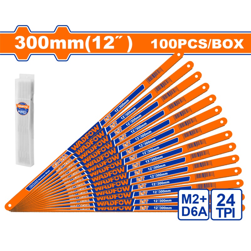 Wadfow- Hacksaw blade 24T - 300mm 12"  1 PSC- WHB2H24