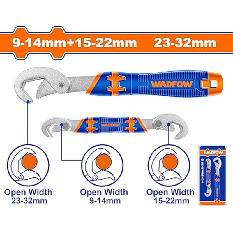 Wadfow Universal wrench  9-14mm,15-22mm - WUW1103