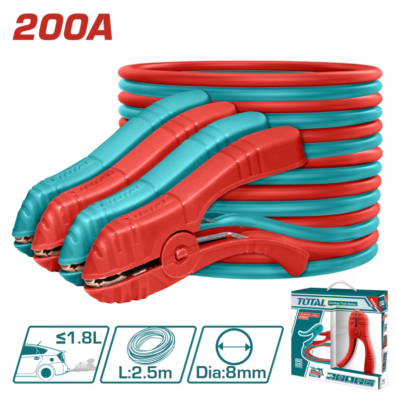 Total tools Booster cable 2.5 M - PBCA12001