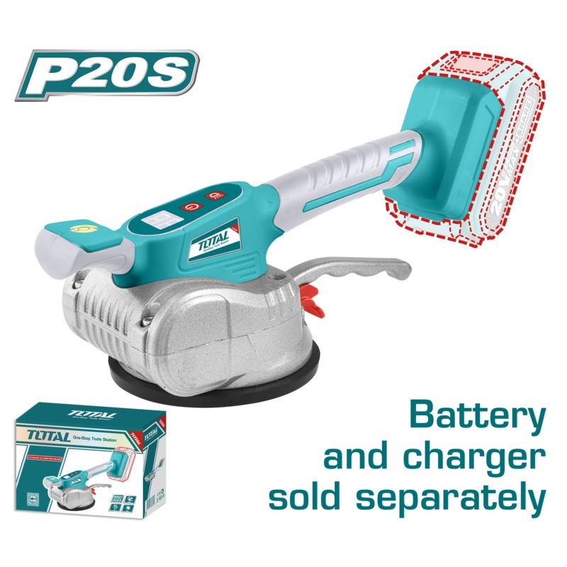 Total tools Cordless tile vibration machine 20V 50kg without Battery and charger  - TTVLI2010