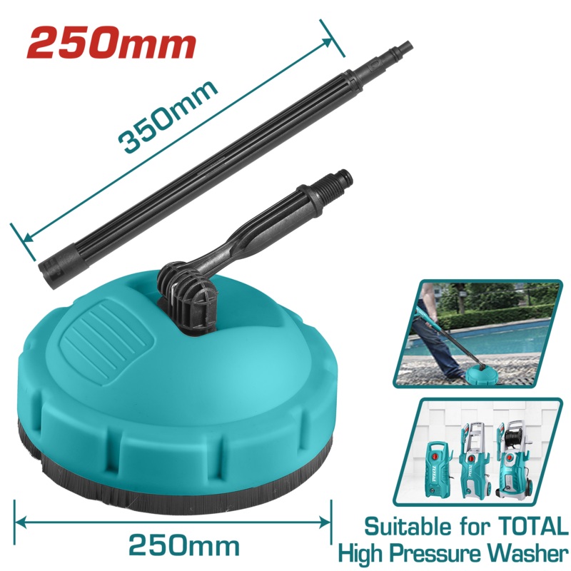 Total tools Patio brush for Total preasure washer with extended hand - TGTPB251