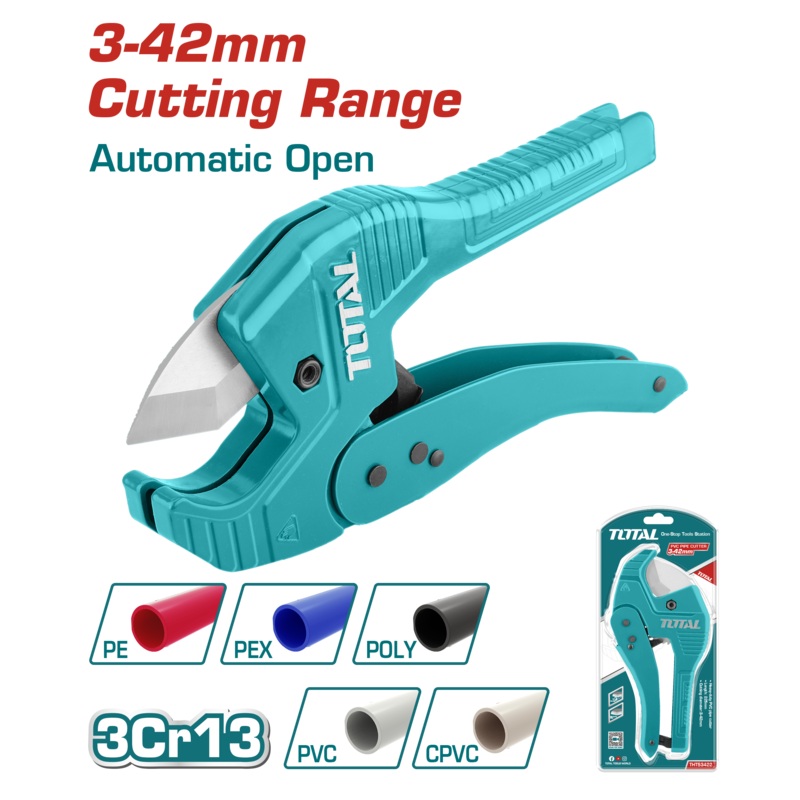 Total tools PVC pipe cutter  3 : 42 mm 225 mm - THT53422