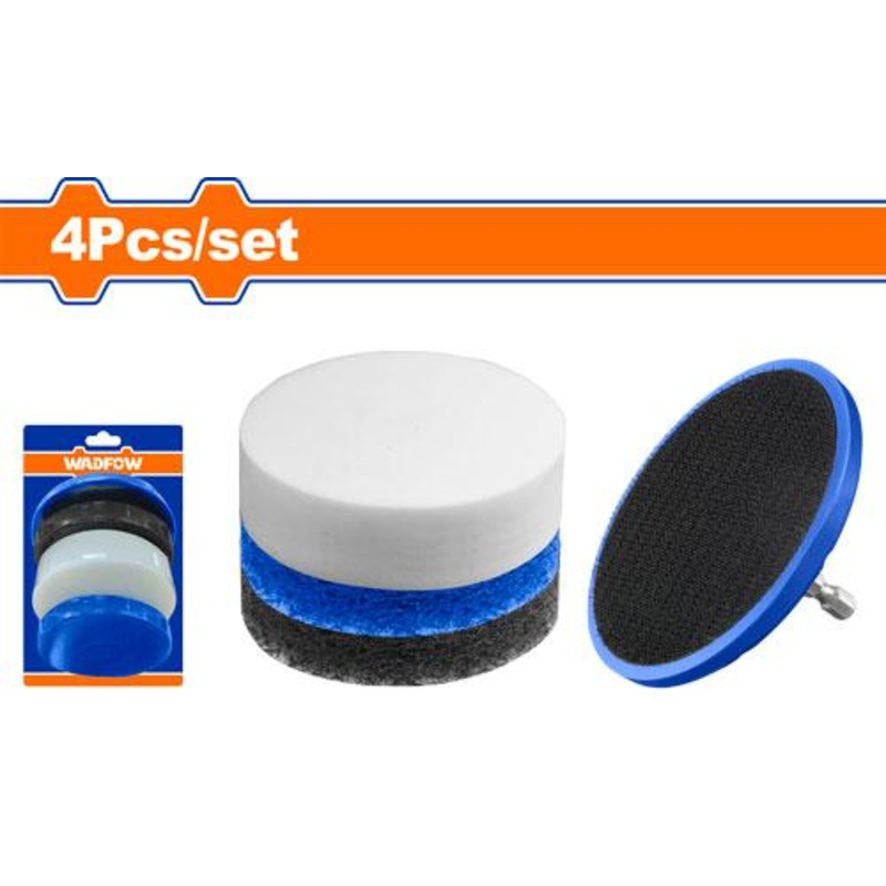 WADFOW 4 Pcs Scrubbers settools for a drill - WND4406