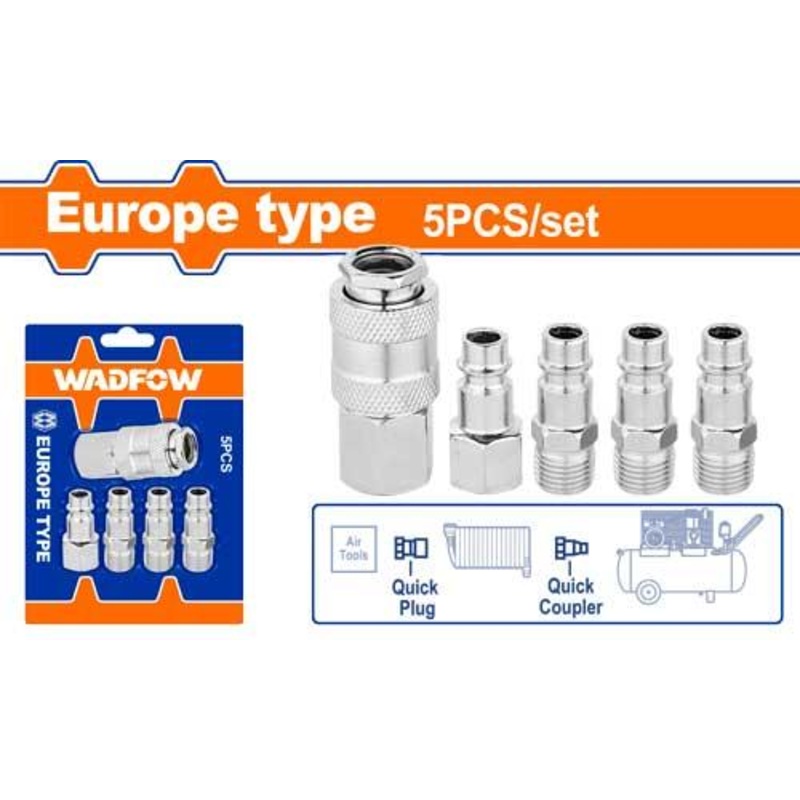 WADFOW 5 Pcs quick coupler set-WQP3670