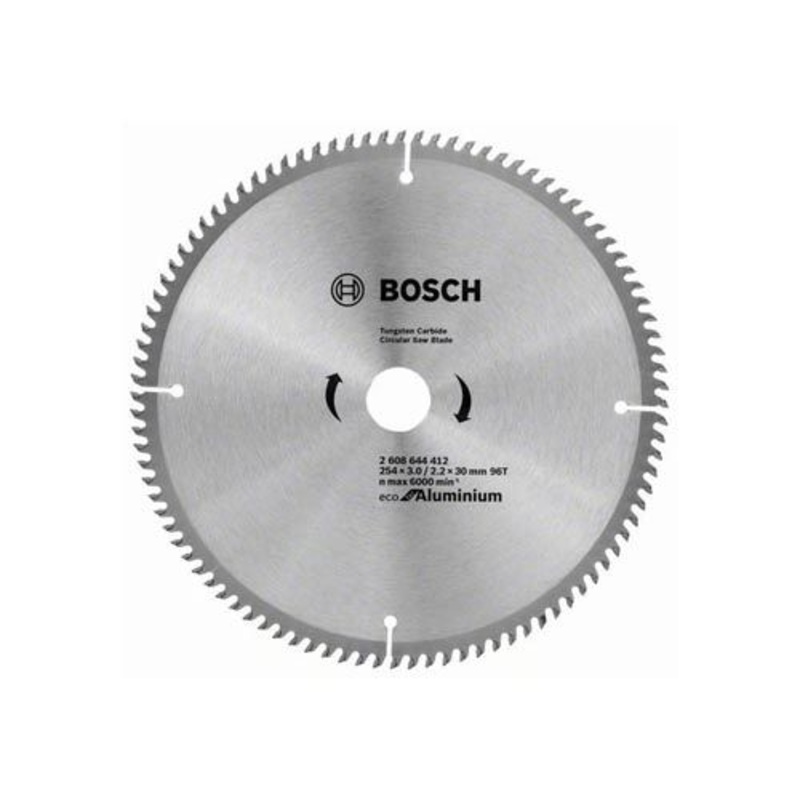 BOSCH  Eco Line circular saw blade for Aluminium  10 inch  96 teeth - 2608644412