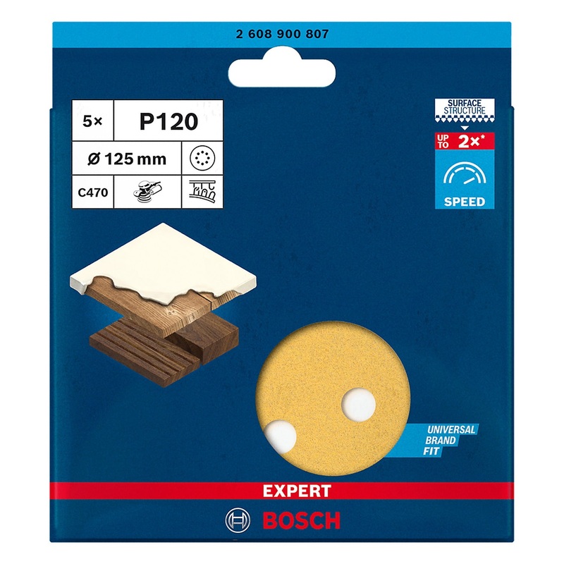 BOSCH  EXPERT M480  Router mesh sanding disc Unperforated Grit size 150 () 150 mm - 2608900692