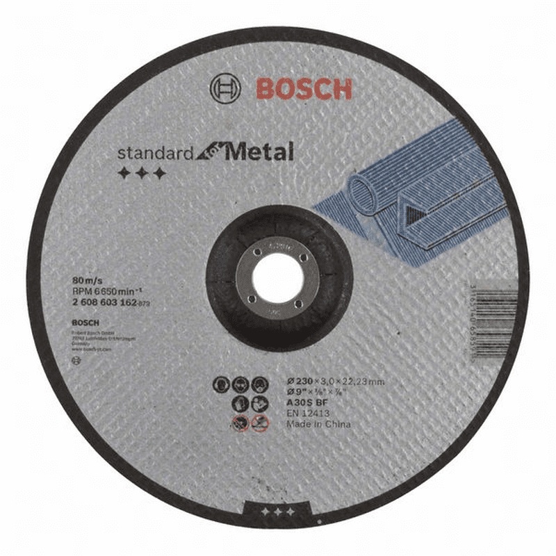 BOSCH   Metal Cutting disc  9 inch with Depressed Centre - 2608603162