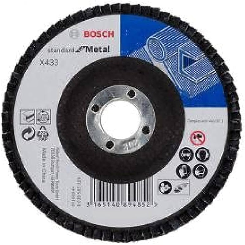 BOSCH Metal Flap Disc 4.5 " - 115 mm Grit 120 - 2608601710