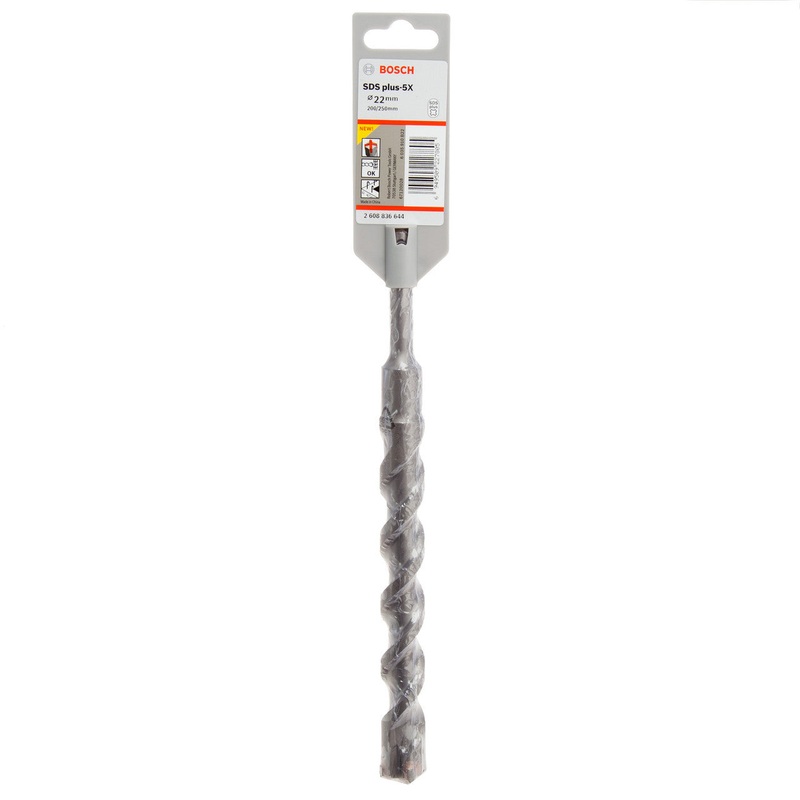 BOSCH  Punch in Concrete 22 mm Diameter  SDS plus-5X hammer bits 250 mm - 2608836644