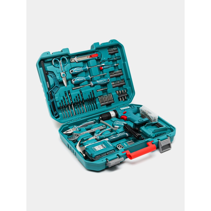 Total tools 165 Pcs Tools set included  20V cordless drill 40 N.m + battery and charger - THKTHP11652