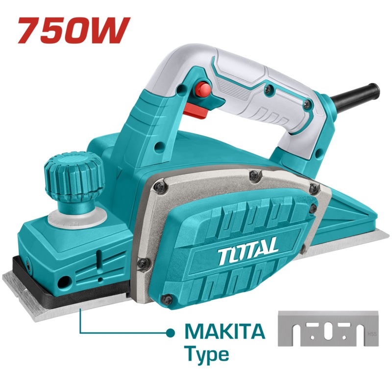Total tools Electric planer 82 mm 750 W - TL7508226