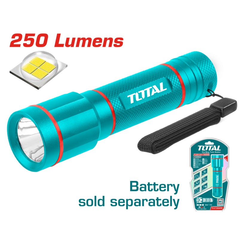 Total tools Flashlight 250 lumens - TFL013AAA58