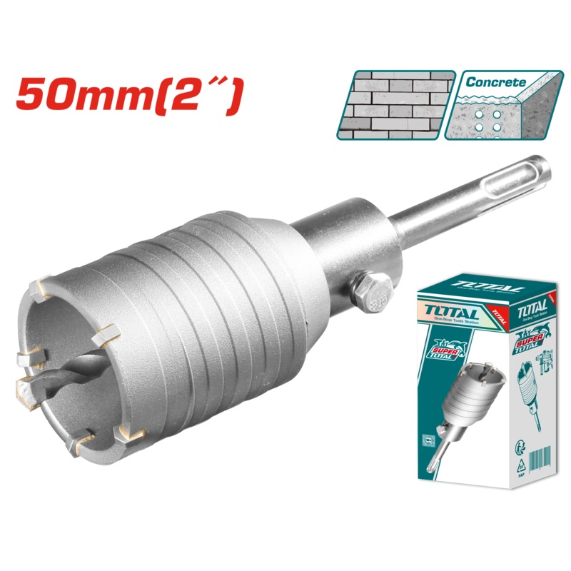 Total tools Hole core bit 50 mm 2 inch with adaptor  - TAC430501