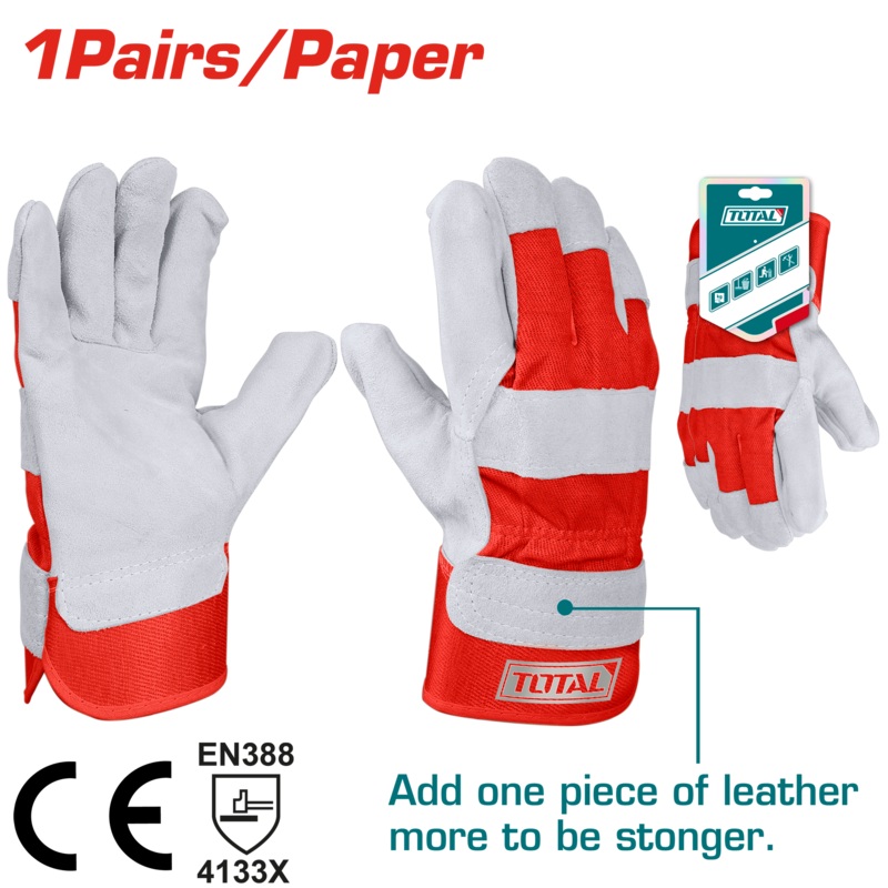Total tools Leather gloves 10.5 inch - TSP14101