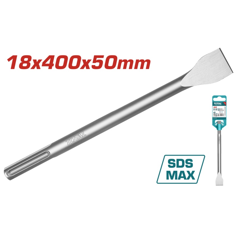 Total tools SDS max flat chisel 18 x400 x 50 mm -TAC15221822