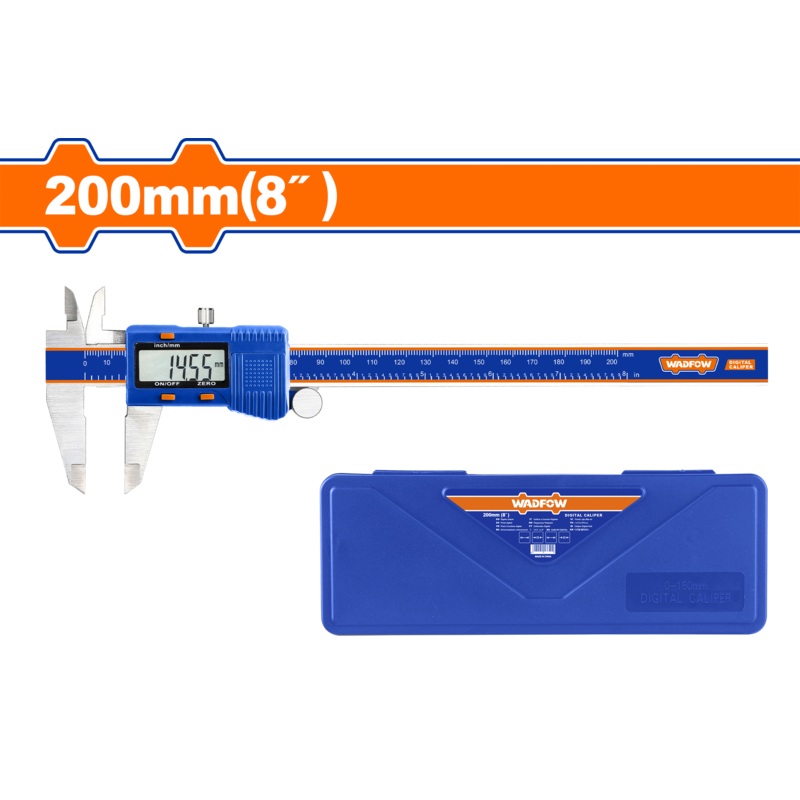 WADFOW Digital caliper 8 inch. from 0-200 mm - WVC2B20