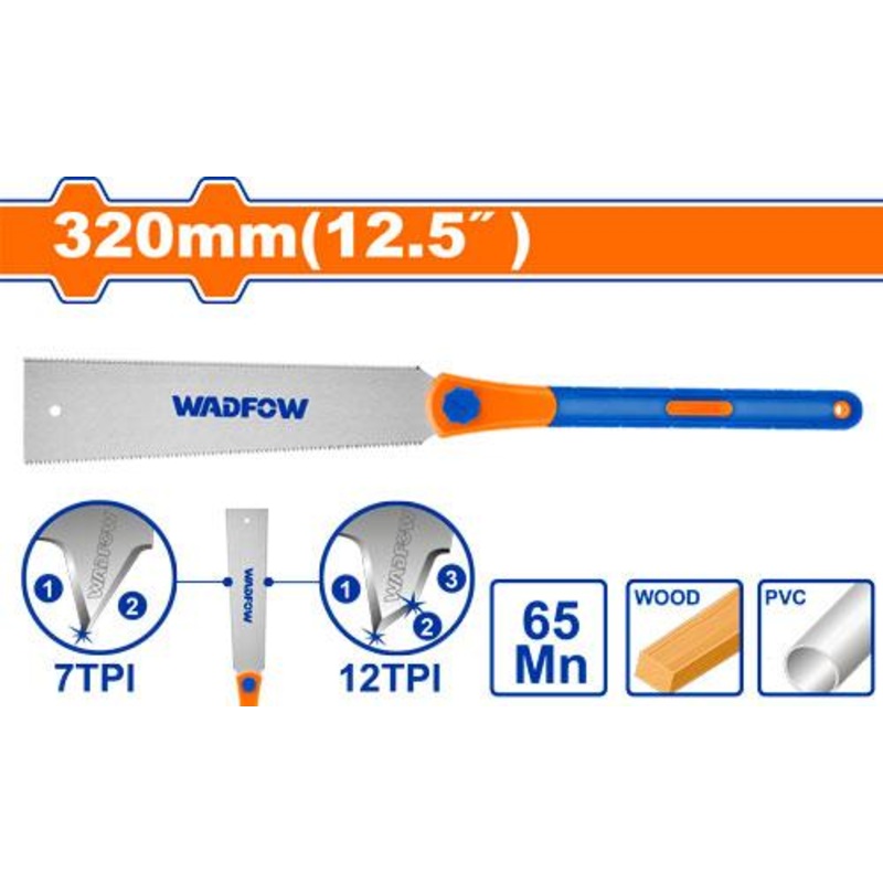 WADFOW Double edge pull saw 12.5 inches-WHWD112