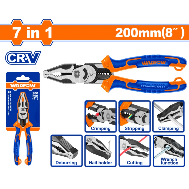 WADFOW Multi-function combination pliers 1*7 -  8 inch. - WPL1778