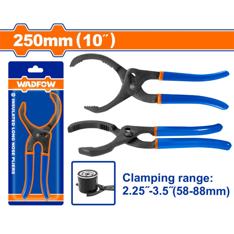 WADFOW Oil filter pliers 10 inch.  250 mm - WPL6610