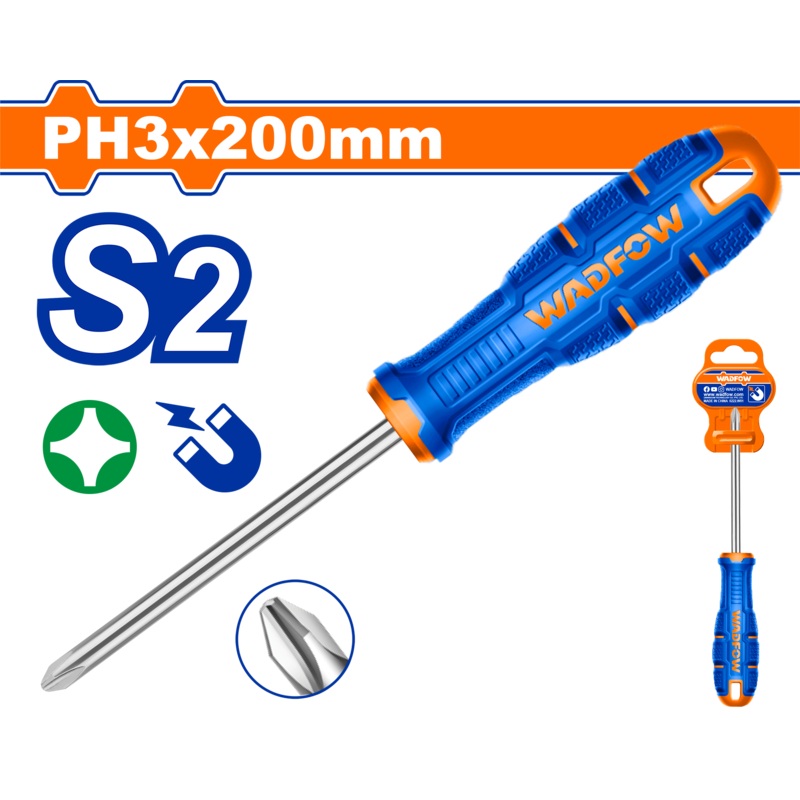 WADFOW Phillips screwdriver Ph3 - 200 mm- WSDB238